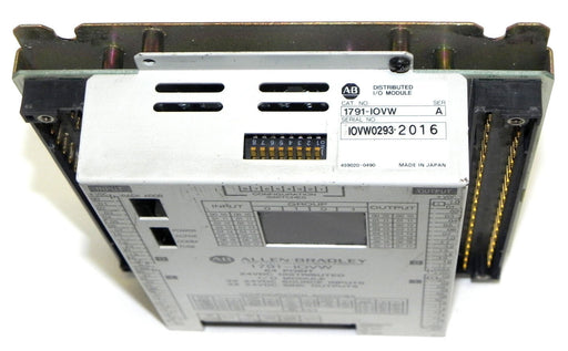 ALLEN BRADLEY 1791-IOVW I/O MODULE 64 POINT 24VDC DISTRIBUTED 1791IOVW SER. A