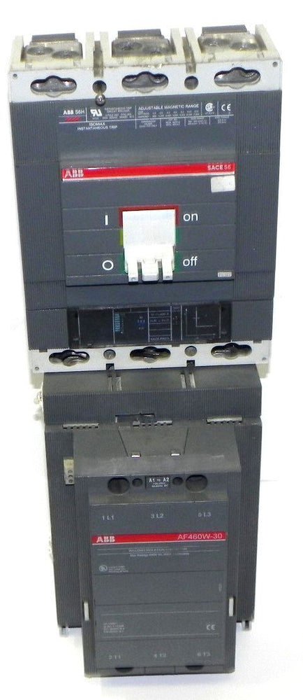 ABB AF460W-30 WELDING ISOLATION CONTACTOR AF460 W/ SACE S6 CIRCUIT BREAKER