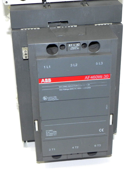 ABB AF460W-30 WELDING ISOLATION CONTACTOR AF460 W/ SACE S6 CIRCUIT BREAKER
