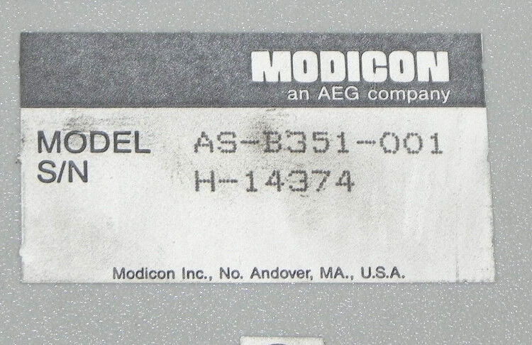 GOULD MODICON AS-B351-001 INPUT MODULE ASB351001