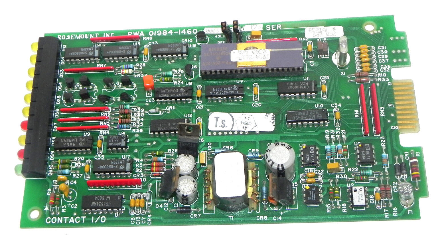 ROSEMOUNT 01984-1460-0003 I/O CONTACT CARD 0198414600003 REV. F/J