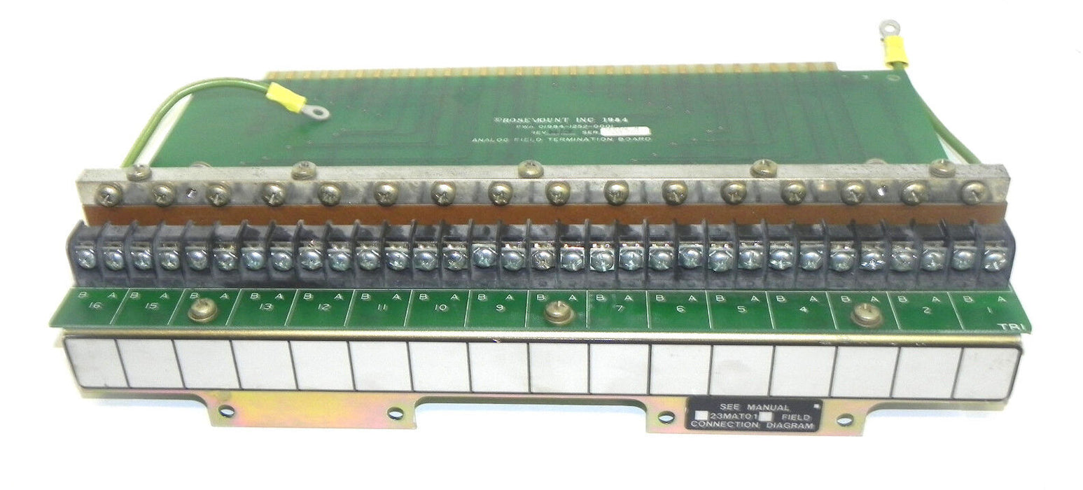 ROSEMOUNT 01984-1252-0001 ANALOG FIELD TERMINATION BOARD REV. H/J