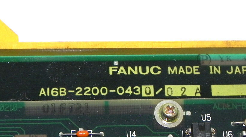FANUC A16B-2200-0430/02A RIO MOTHERBOARD W/ AB 9663501 I/O INTERFACE BOARD