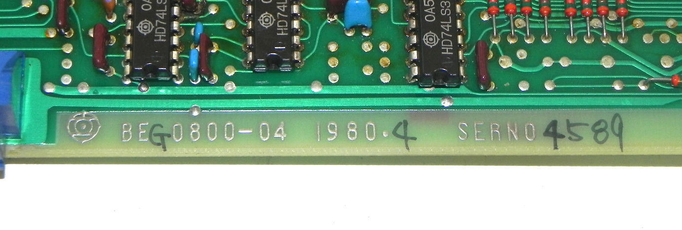 HITACHI A87L-0001-0015/03E BUBBLE MEMORY BOARD BMU 64-1 A87L-0001-0015