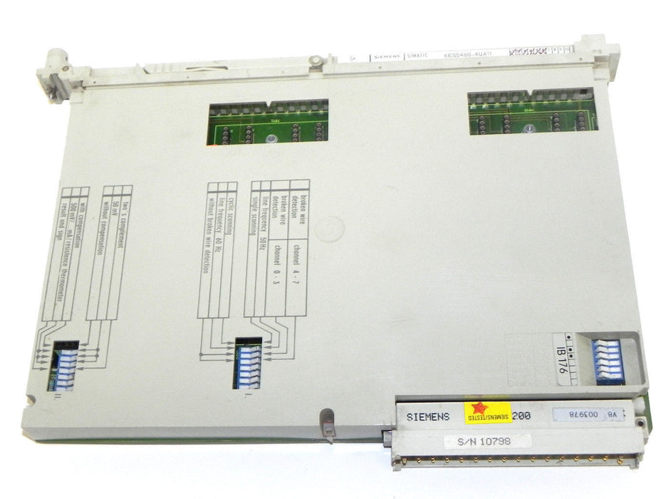 SIEMENS 6ES5460-4UA11 INPUT MODULE 8POINT ANALOG 4-20MA, 6ES5-460-4UA11