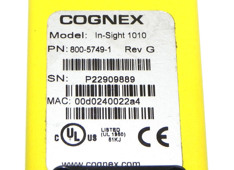 COGNEX 800-5715-1 IN-SIGHT DIGITAL CCD 80057151 REV. G (NO LENS)