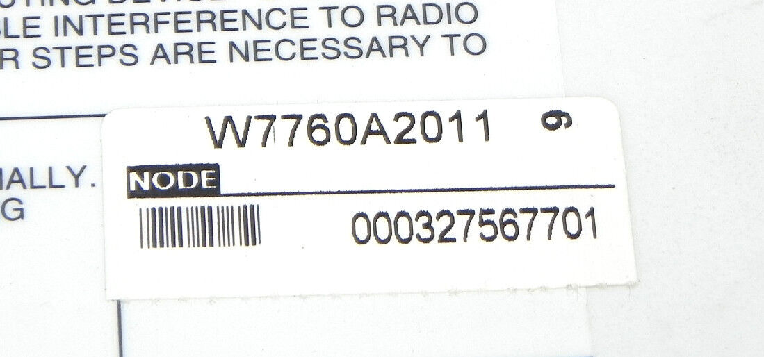 HONEYWELL W7760A-2011 BUILDING MANAGER W7760A2011