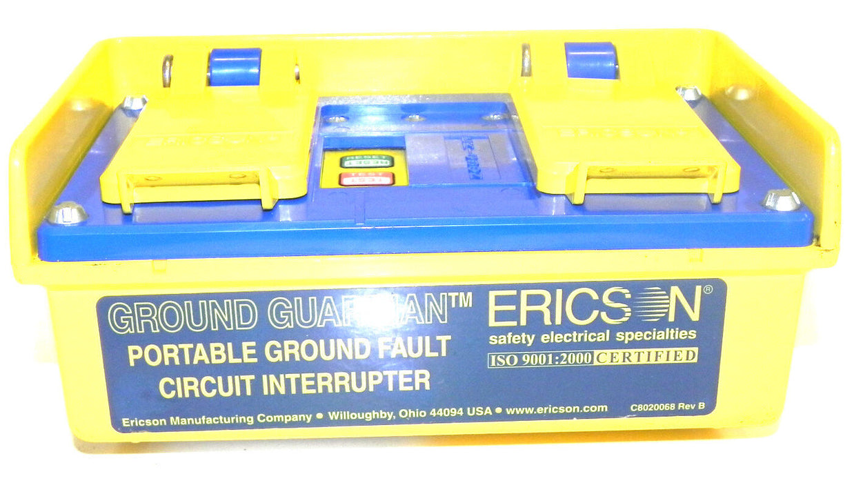 ERICSON C8020068 PORTABLE GROUND FAULT CIRCUIT INTERRUPTER REV. B