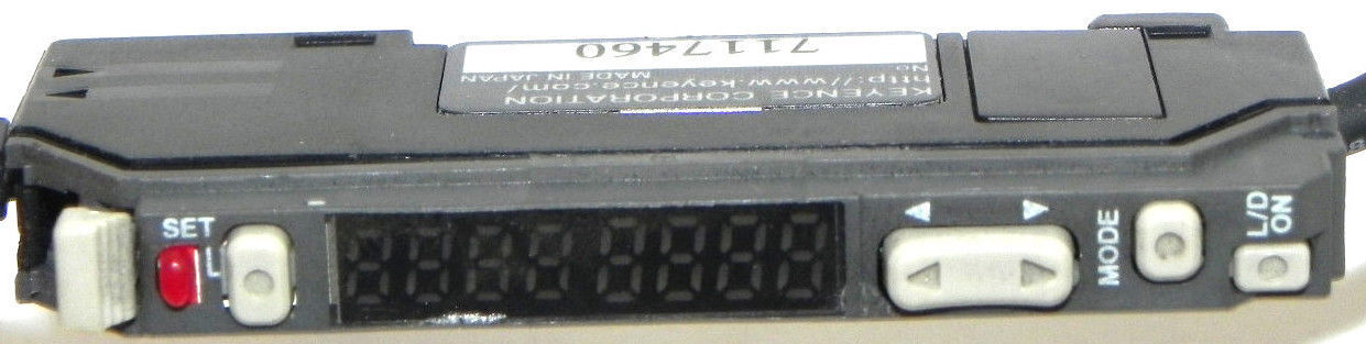 KEYENCE FS-V21R PHOTOELECTRIC FIBER OPTIC AMPLIFIER FSV21R, 12-24V DC