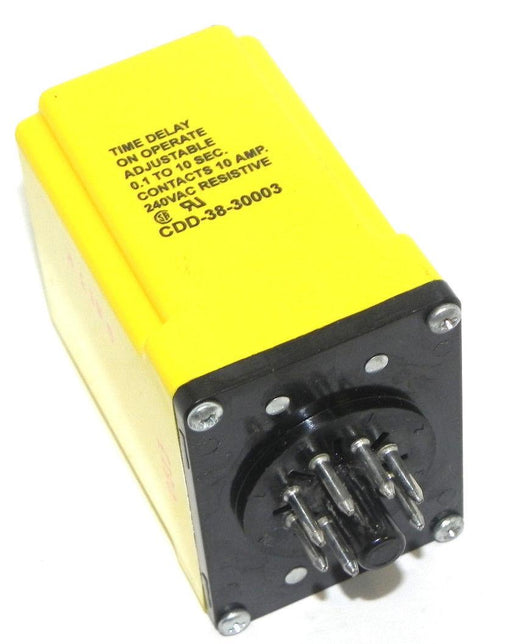 POTTER & BRUMFIELD CDD-38-30003 RELAY TIME DELAY RELAY 0.1 TO 10 SEC. 240VAC