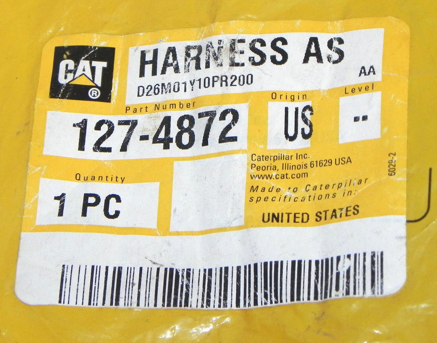 NEW CATERPILLAR 127-4872 WIRED HARNESS AS 1274872