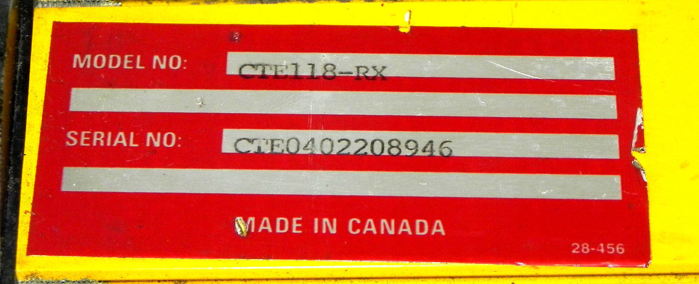 ISB MERLIN CTE118-RX LIGHT CURTAIN CTE118RX