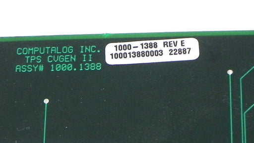 COMPUTALOG INC. TPS CVGEN II BOARD ASSY # 1000.1388 REV. E 10001388
