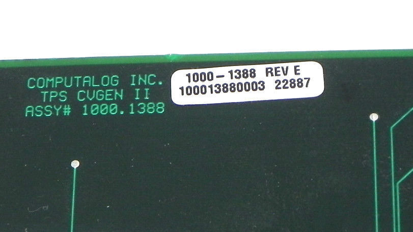 COMPUTALOG INC. TPS CVGEN II BOARD ASSY # 1000.1388 REV. E 10001388