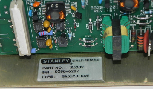STANLEY X5389 CONTROL MODULE GA5520-SAT W/ GA5520-13, 5520-1201, GA5550-67