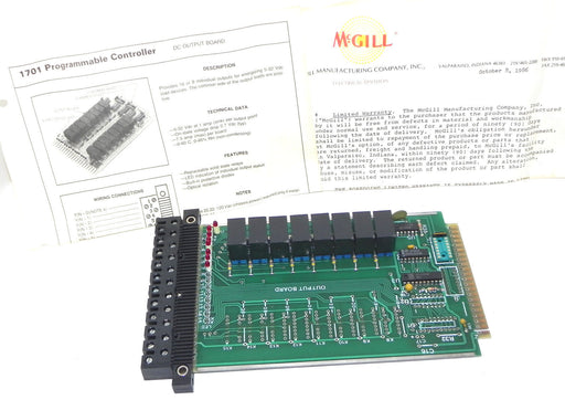 MCGILL 1701-1131 OUTPUT BOARD 5-32 VOLTS DC 1701-76541 (IN BOX)