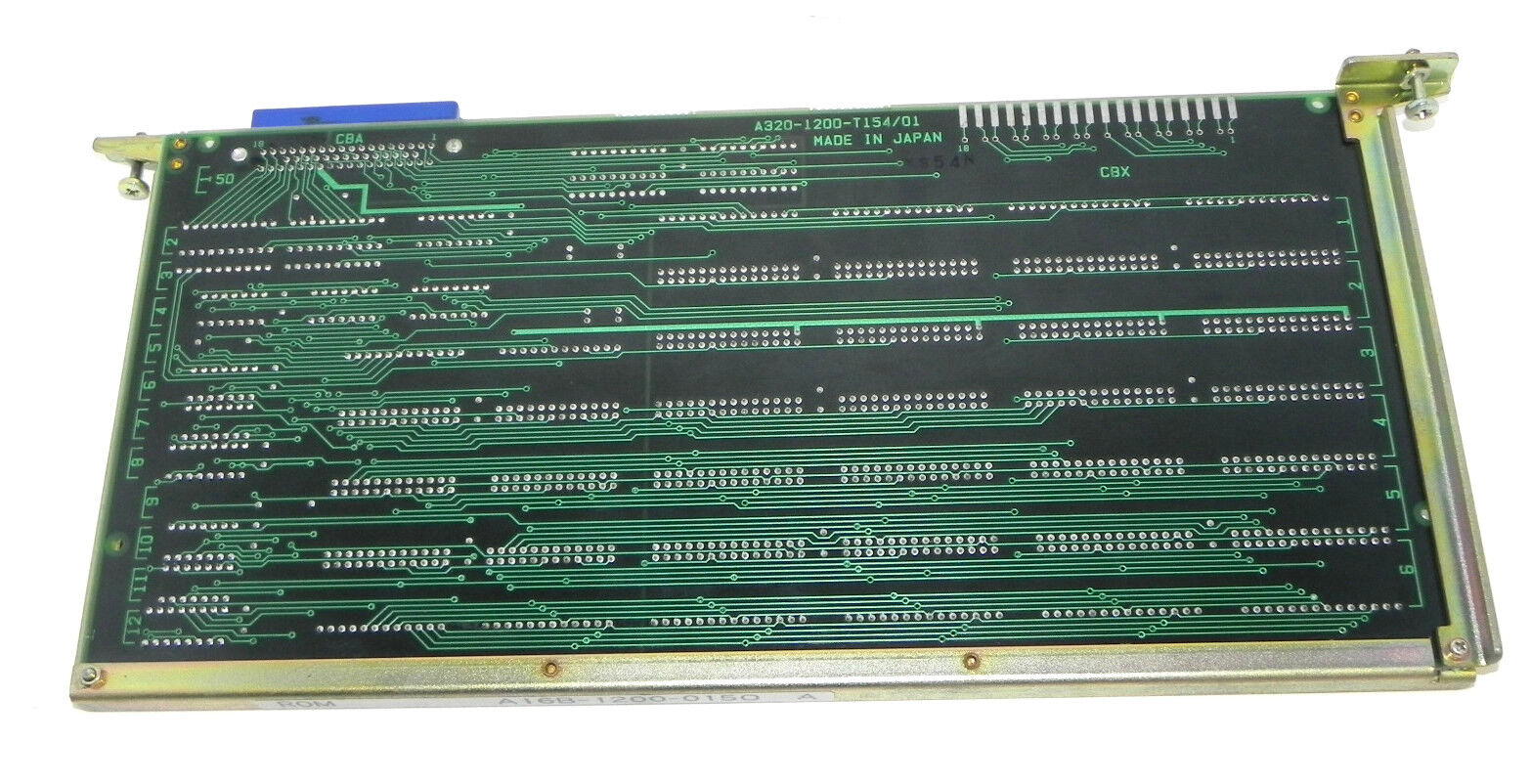 FANUC A16B-1200-0150/01A PC ROM BOARD A16B-1200-0150, A320-1200-T154/01 W/ ROMS
