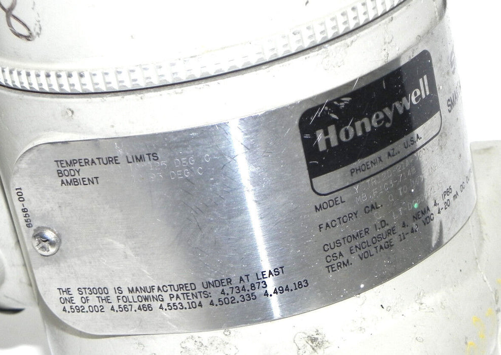 HONEYWELL ST3000 SMART TRANSMITTER YSTR12D-21A-3C0XXXXXX000-MB.F1C3-714B