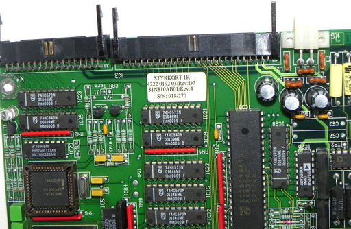 ATLAS COPCO STYRKORT 1K 4222 0192 03/REV. D7 INDEX BOARD 81N810AB01 REV. 4