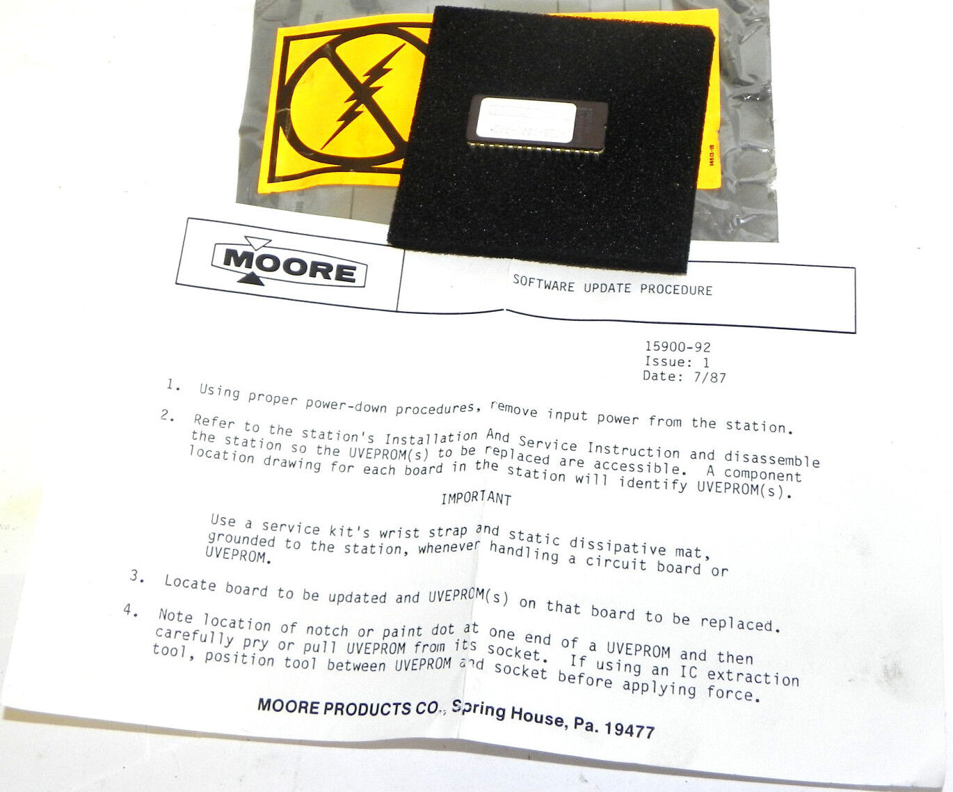 NEW MOORE 14728-1001-AAC EPROM 147281001AAC