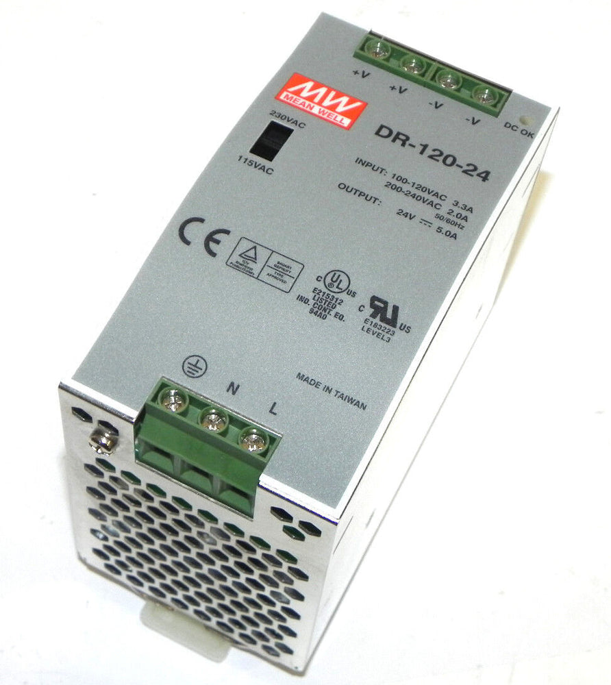 MEAN WELL DR-120-24 POWER SUPPLY DR12024