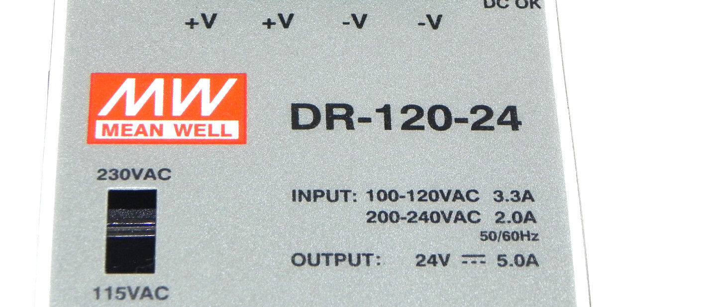 MEAN WELL DR-120-24 POWER SUPPLY DR12024