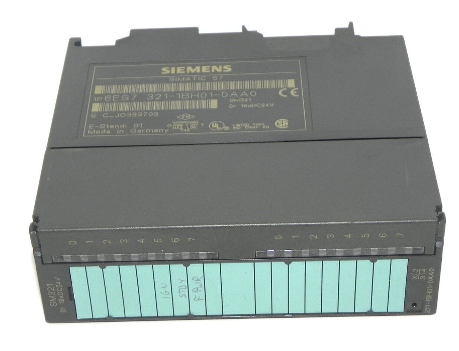 SIEMENS 6ES7-321-1BH01-0AA0 INPUT MODULE 6ES73211BH010AA0, DI 16XDC24V