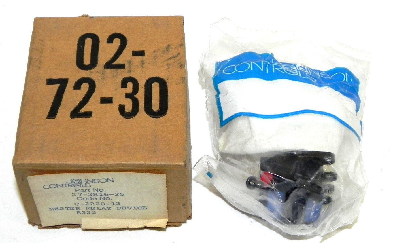 NIB JOHNSON CONTROLS C-2220-13 PRESSURE SELECTOR PART NO. 27-2816-25