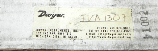 NIB DWYER TVA-1307 SITE GLASS FLOWMETER TVA1307 MOD. # LMR1-010034