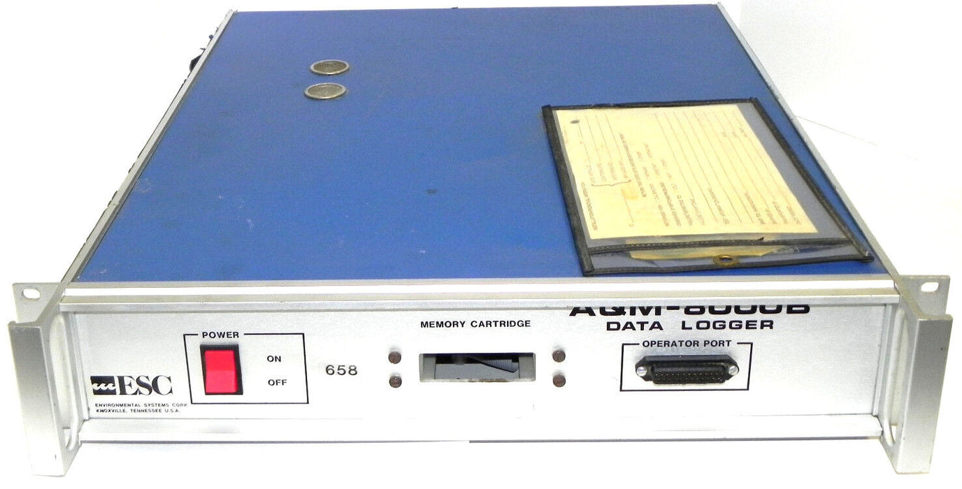 ENVIRONMENTAL SYSTEMS CORPORATION (ESC) AQM-8000B DATA LOGGER, MODEL 103-2000