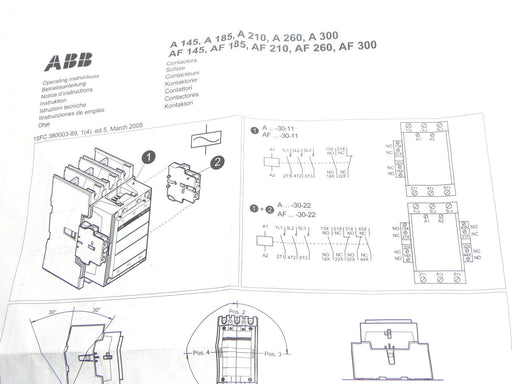 NEW ABB A 145, A 185, A 210, A 260, A 300, AF145, AF185, AF210, AF260, AF300 KIT