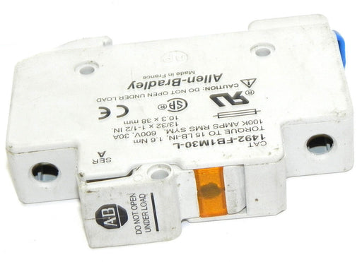 ALLEN BRADLEY 1492-FB1M30-L FUSE HOLDER SER. A 30 AMP 600V