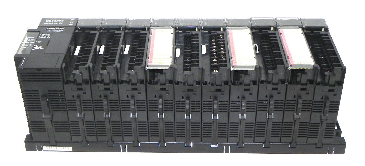 GENERAL ELECTRIC IC693CHS392D BASE 10-SLOT EXPANSION WITH I/O CARDS
