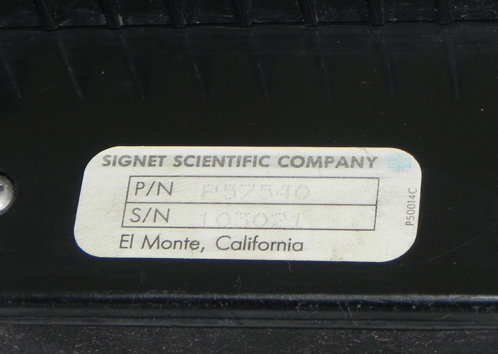 LOT OF 2 SIGNET SCIENTIFIC COMPANY P57540 ACCUM-U-FLOW INDUSTRIAL FLOW METERS
