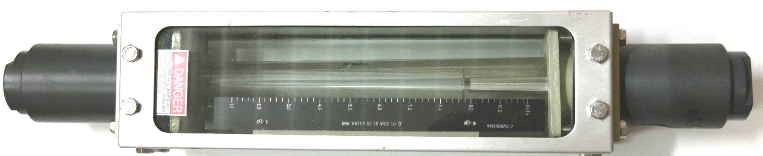 BROOKS INSTRUMENT 1110CL44CJNAA FLOW METER, 9703HC025250, R-10M-25-3