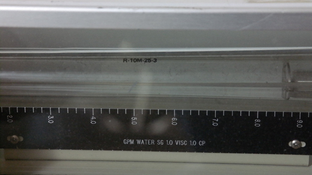 BROOKS INSTRUMENT 1110CL44CJNAA FLOW METER, 9703HC025250, R-10M-25-3