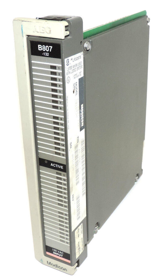 AEG MODICON AS-B807-132 INPUT MODULE ASB807132 120 VAC