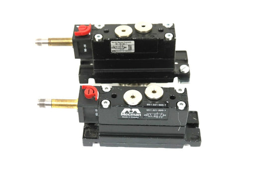 LOT OF 2 REXROTH MECMAN PNEUMATIK 551-321 000-1 VALVE 5/2 R1/8'' 551321 0001