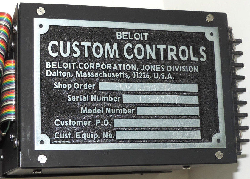 BELOIT CUSTOM CONTROLS 42400984-G1 PROCESS CONTROLLER 42400984G1