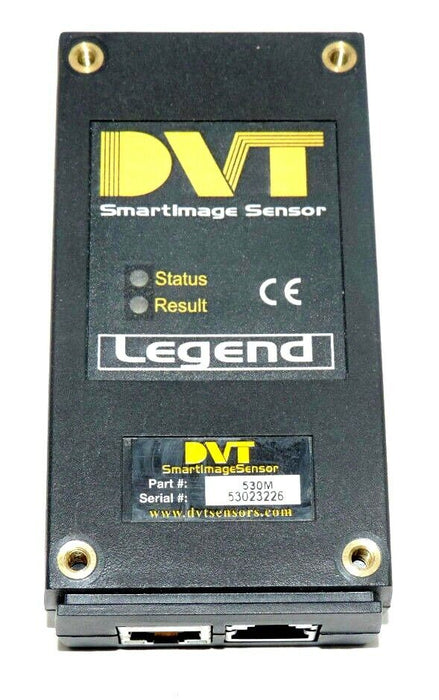 DVT 530 SMARTIMAGE SENSOR LEGEND PART # 530M W/CCTV 8mm F1.2 LENS