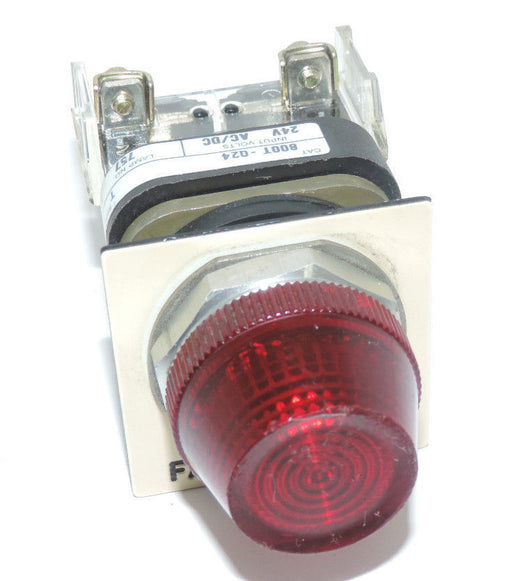 ALLEN BRADLEY 800T-Q24 PILOT LIGHT 800T-Q24 SER. T LAMP NO. 757 WITH RED LENS