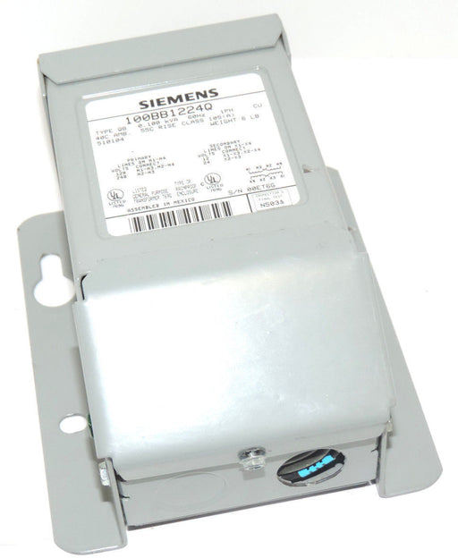 SIEMENS 100BB1224Q BUCK-BOOST TRANSFORMER TYPE: QB, 0.100 KVA, 60HZ, 1PH