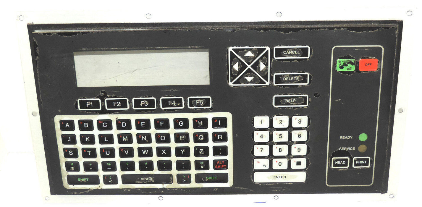 VIDEOJET EXCELL SERIES 10 KEYPAD