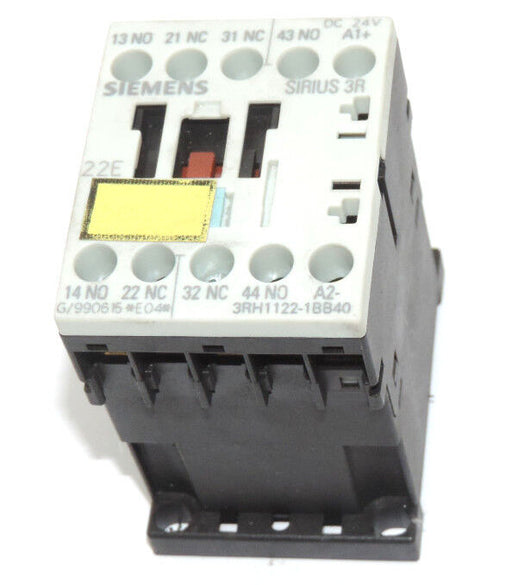 SIEMENS 3RH1122-1BB40 CONTROL RELAY, 2NO 2NC, 24VDC COIL, 3RH11221BB40