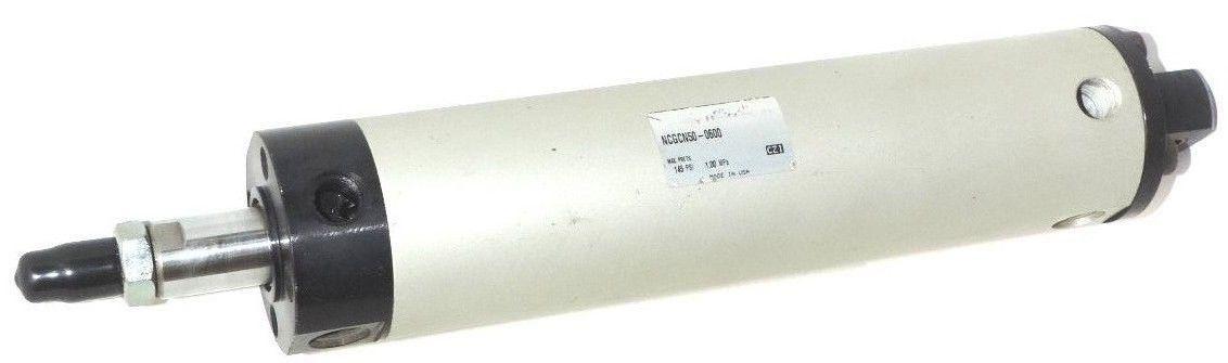 SMC NCGCN50-0600 CYLINDER NCGCN500600, MAX PRESS. 145 PSI, 1.00 MPa