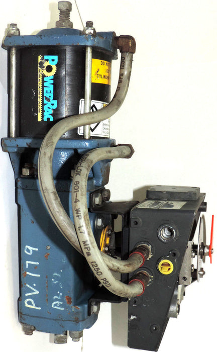 BAILEY AV1121040 PNEUMATIC POSITIONER WITH DEZURIK 9454201 PowerRAC CYLINDER