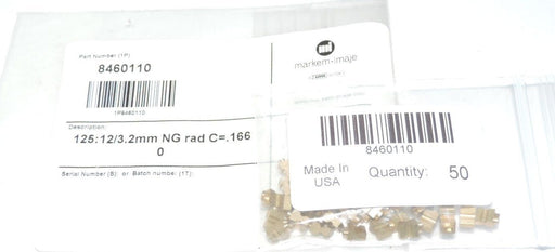 LOT OF 43 NEW MARKEM-IMAJE P/N: 8460110 DESCRIPTION 125:12/3.2MM NG RAD C= .166
