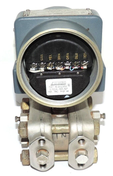 FOXBORO 823DP-I3S1NM2-M TRANSMITTER W/ B0138RA M/821AL, 823, 827 MED. RNG: 4-20