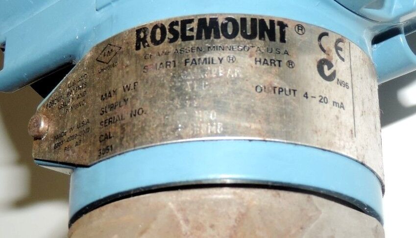 ROSEMOUNT 3051 CD2A23A1AB4E5M5 SMART TRANSMITTER W/ 03031-0193-0103 LCD METER