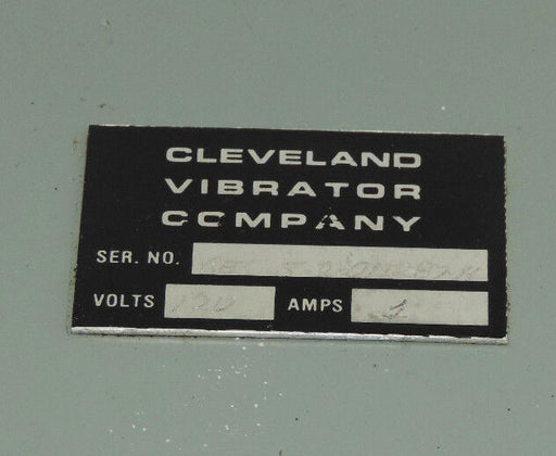 CLEVELAND VIBRATOR CO RES .5-2 011287-14 POWER SUPPLY CONTROL BOX 01128714